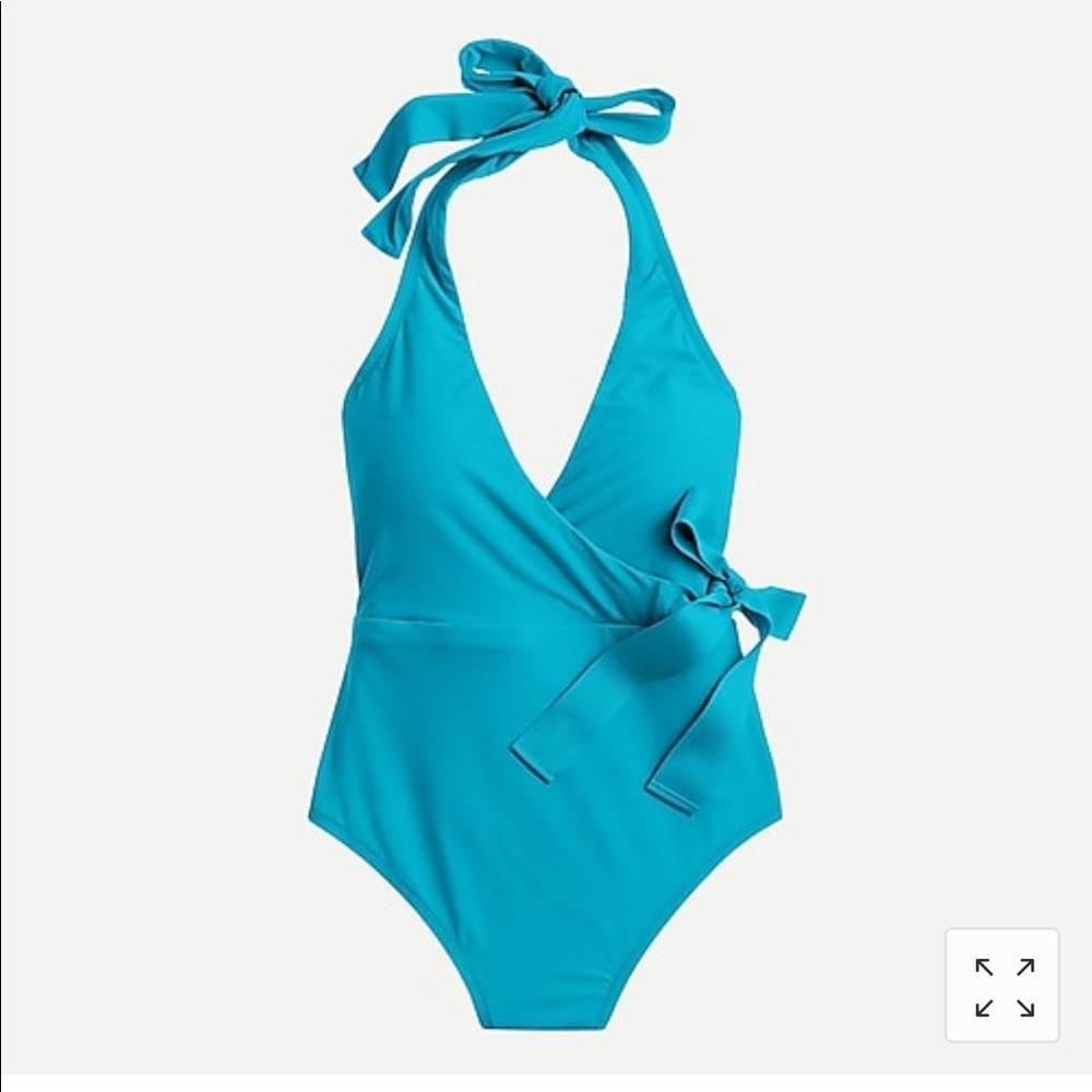 J Crew halter wrap swimsuit